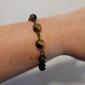Tiger's Eye Copper Bracelet